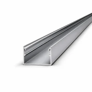 Perfil tapa inferior u 40x20 mm para barandilla de aluminio