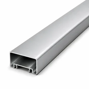 Perfil pasamanos rectangular de aluminio de 70x40 mm